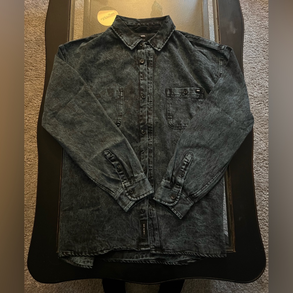 Vans Dark Blue Wash Denim Shirt XXL